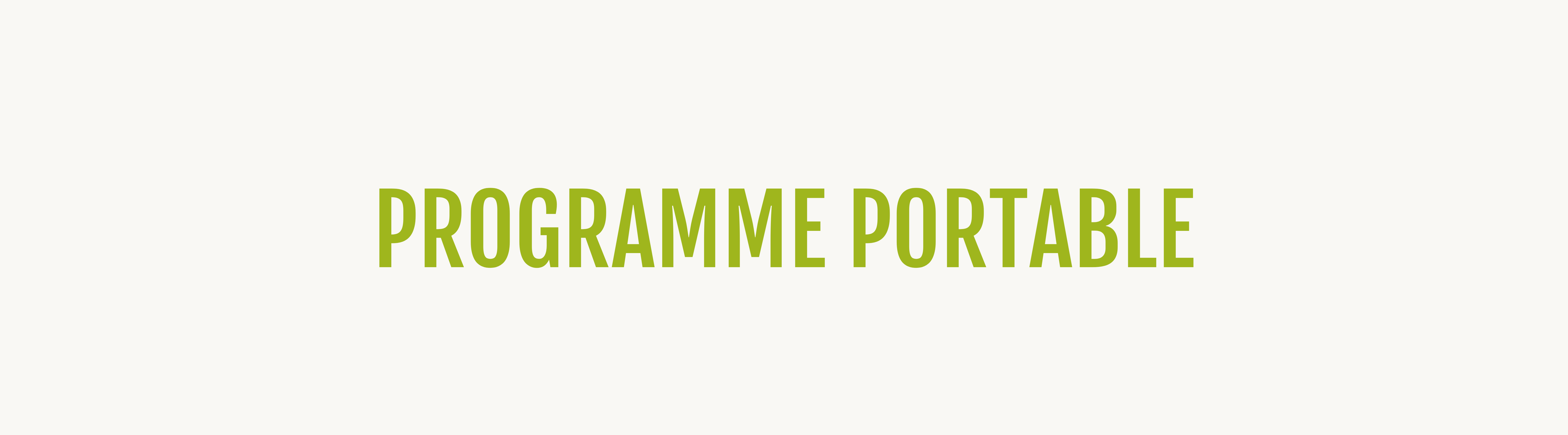 Programme portable – Coop Garneau